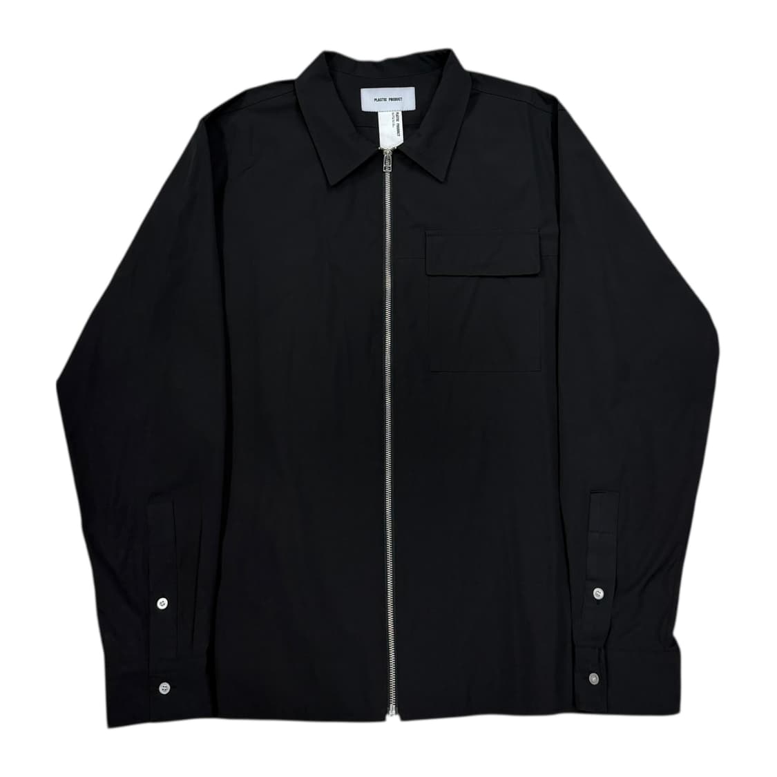 플라스틱 프로덕트 블랙 포켓 집 블루종 셔츠 자켓 L 상품이미지1