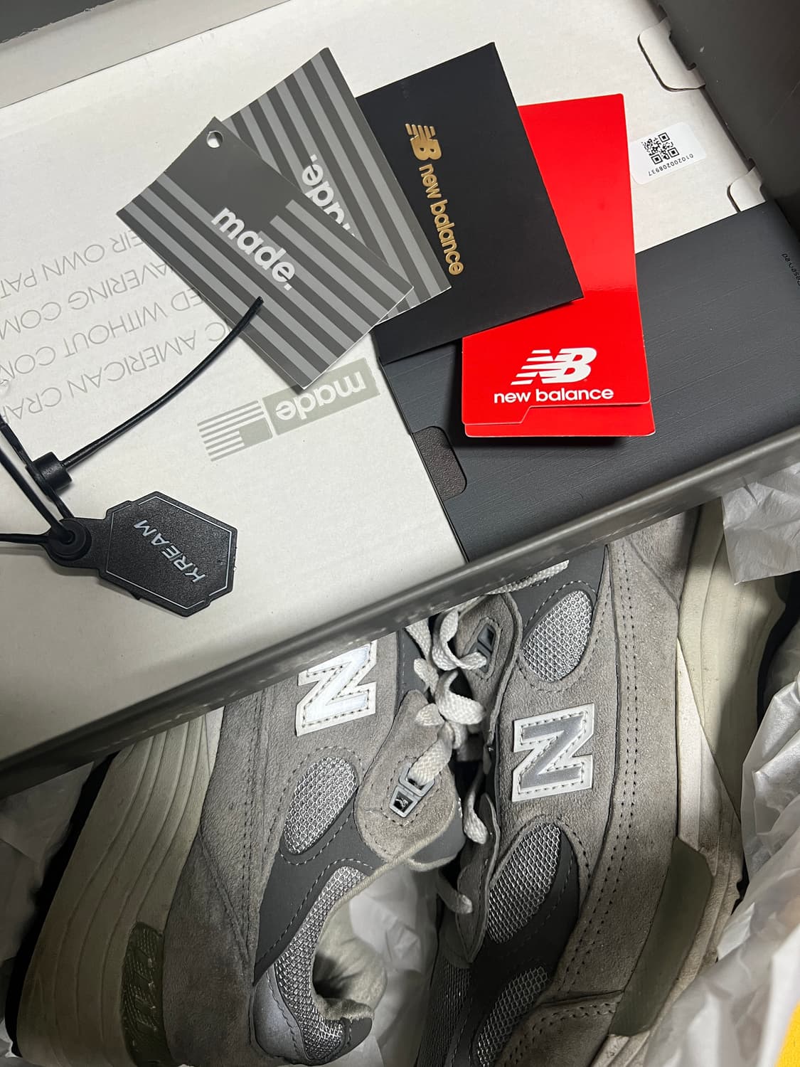 뉴발란스 992 메이드 인 USA 그레이 - D 스탠다드 상품이미지1