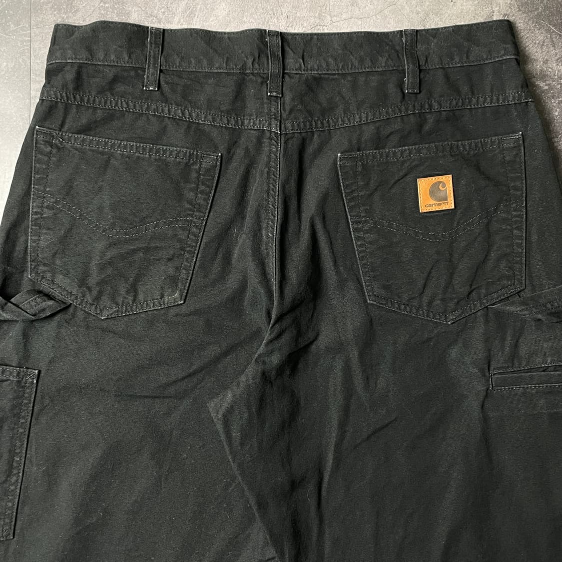 CARHARTT 칼하트 B159 블랙 가죽탭 카펜터 팬츠 A0086813 상품이미지7