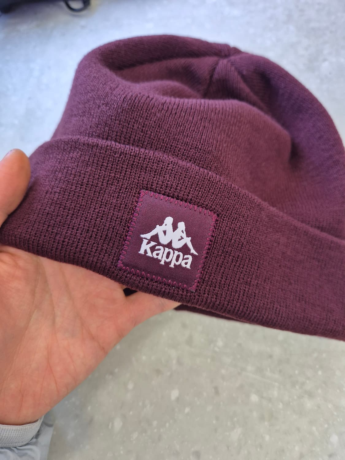 정품) 카파 버건디 골지 비니 상품이미지4