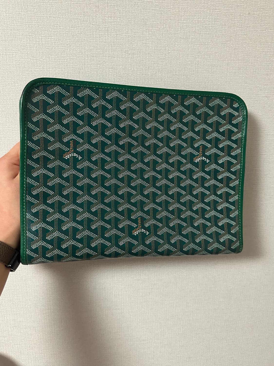 고야드 쥬방스 클러치백 GM 그린 상품이미지7