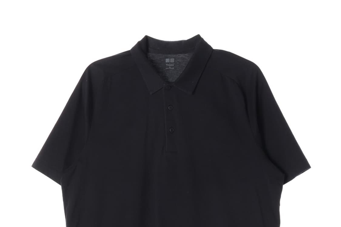 띠어리 x 유니클로 콜라보 블랙 폴로 셔츠 XL 상품이미지3