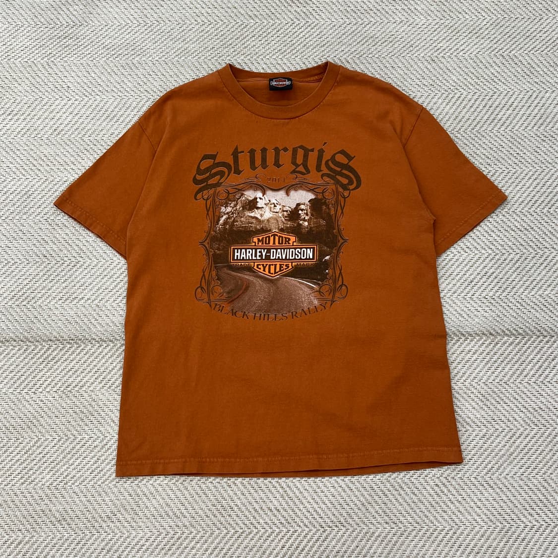 할리데이비슨 블랙힐즈 프린팅반팔티 r3083 상품이미지1