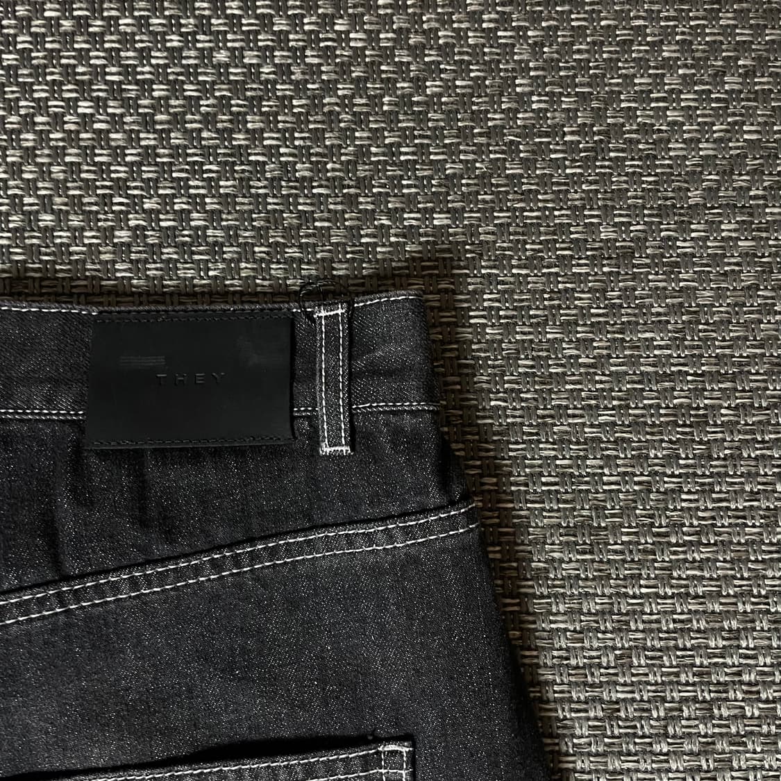 (33) THEY 워시드블랙 벌룬핏 데님 팬츠 L 상품이미지5