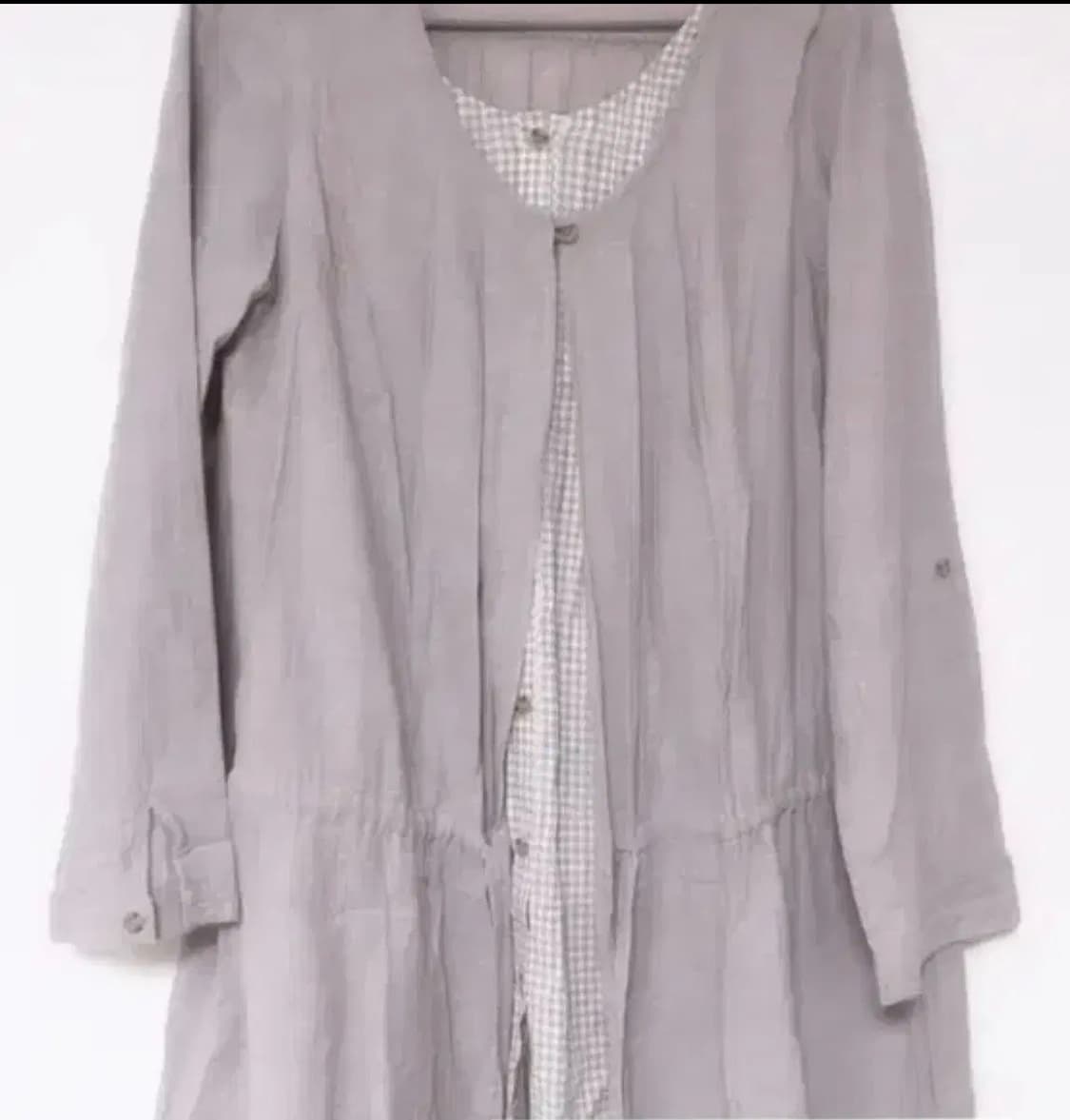 일본 빈티지 연보라 긴팔 바선생  상품이미지1