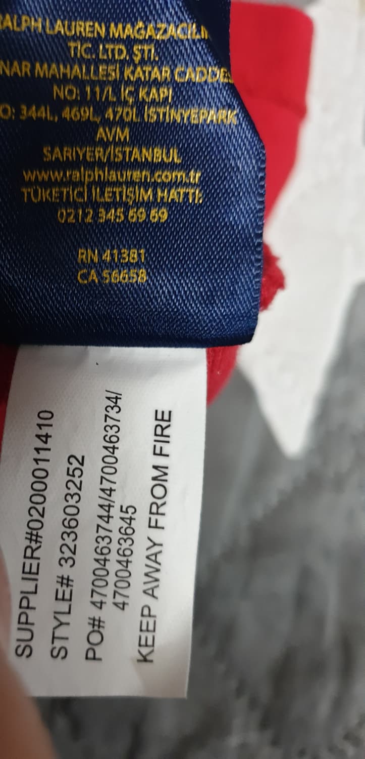 폴로랄프로렌 딱붙핏 반팔 카라티 레드 (XS) 상품이미지4