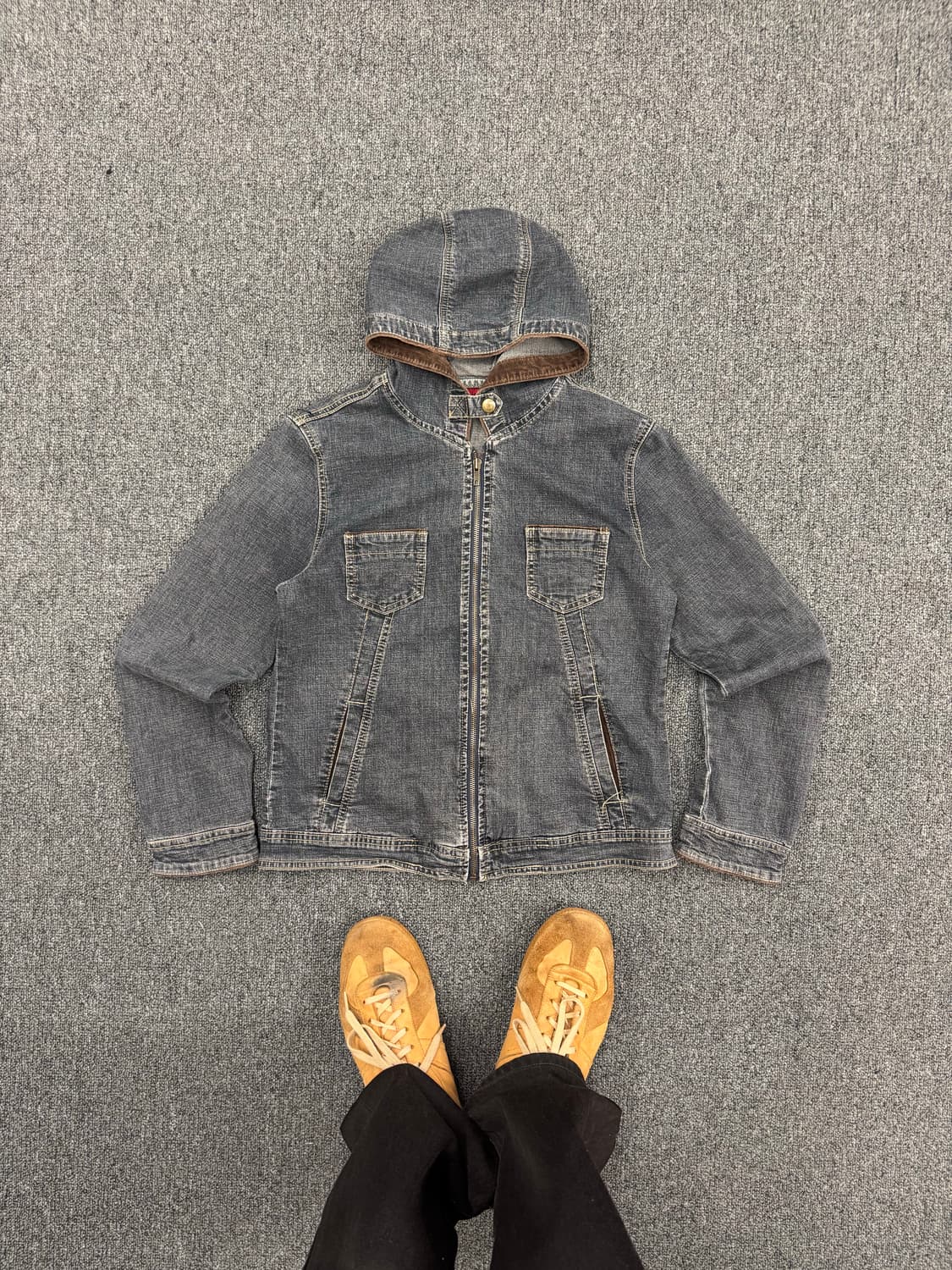 ANKO 빈티지 여성 데님 후드집업자켓 상품이미지1