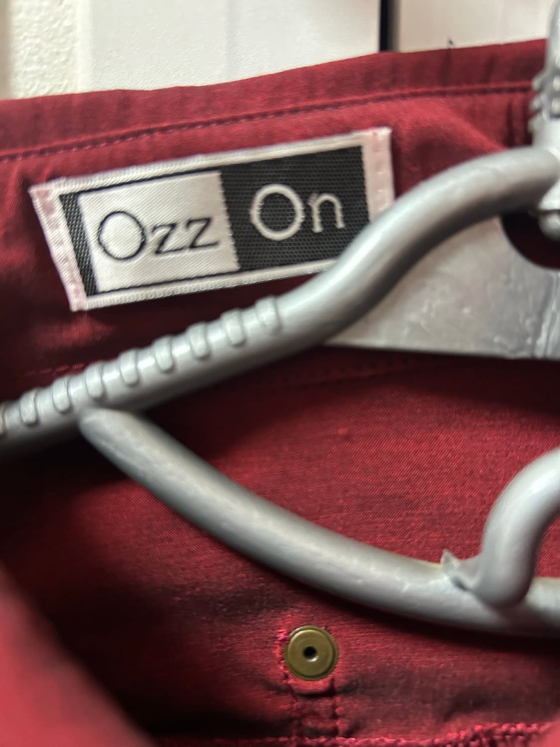 오즈온 타이 버건디 셔츠 상품이미지3