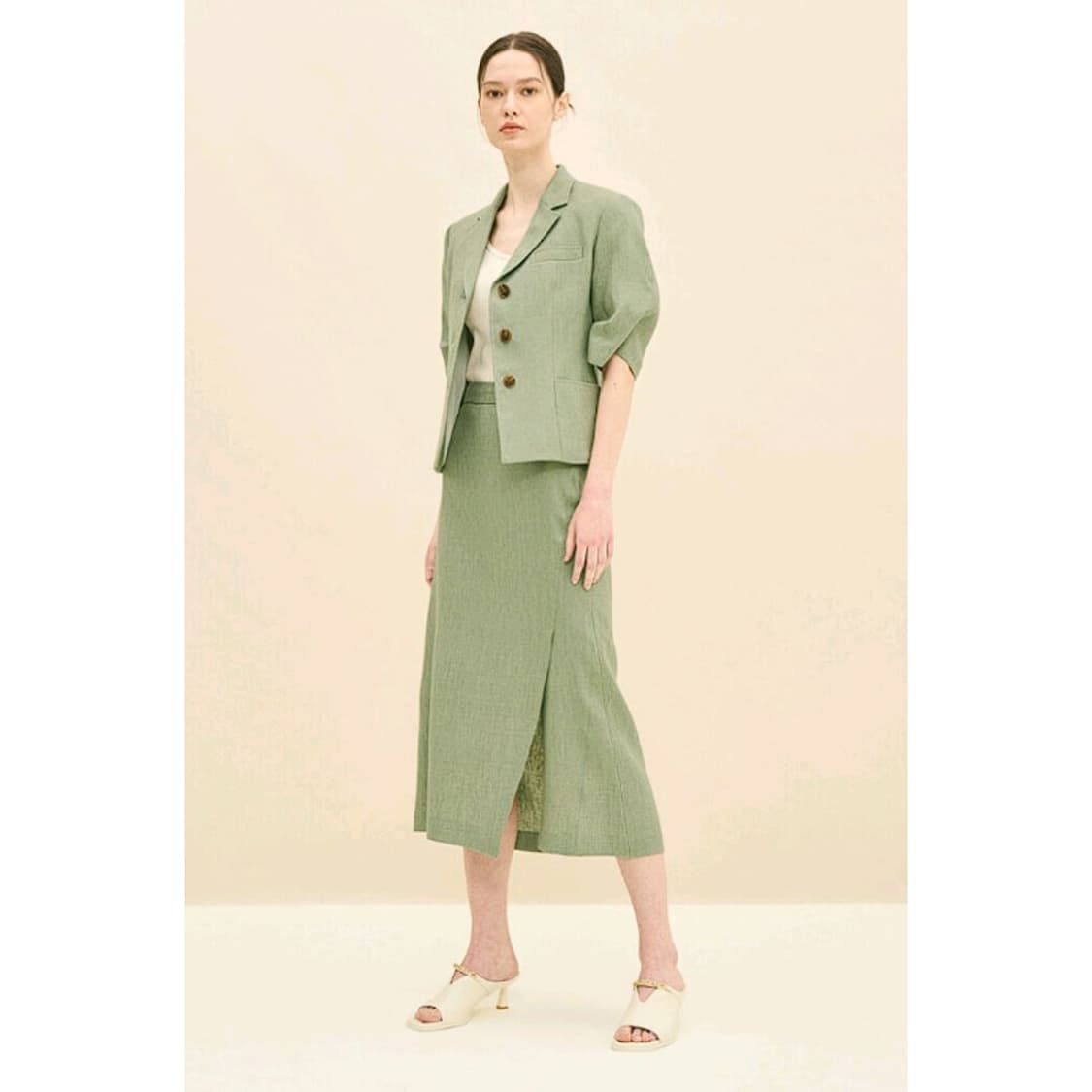 타임 TIME 23 린넨 머메이드 스커트 상품이미지1