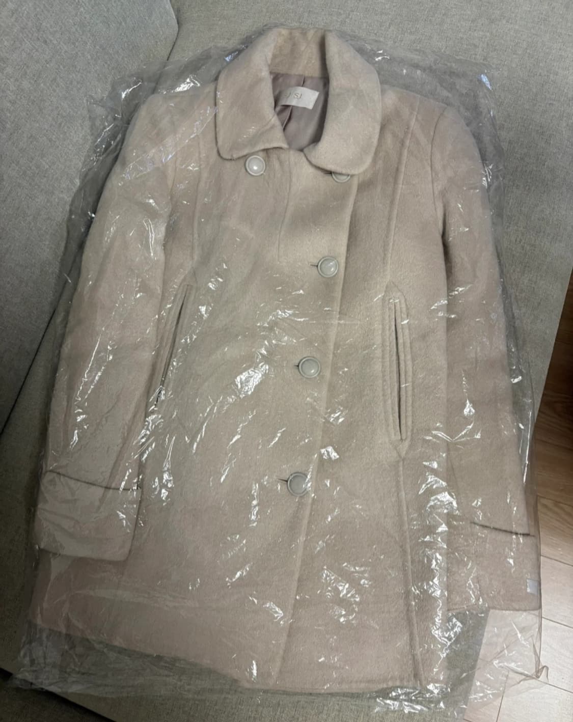 sjsj 앙고라 캐시미어 혼방 하프코트 상품이미지1