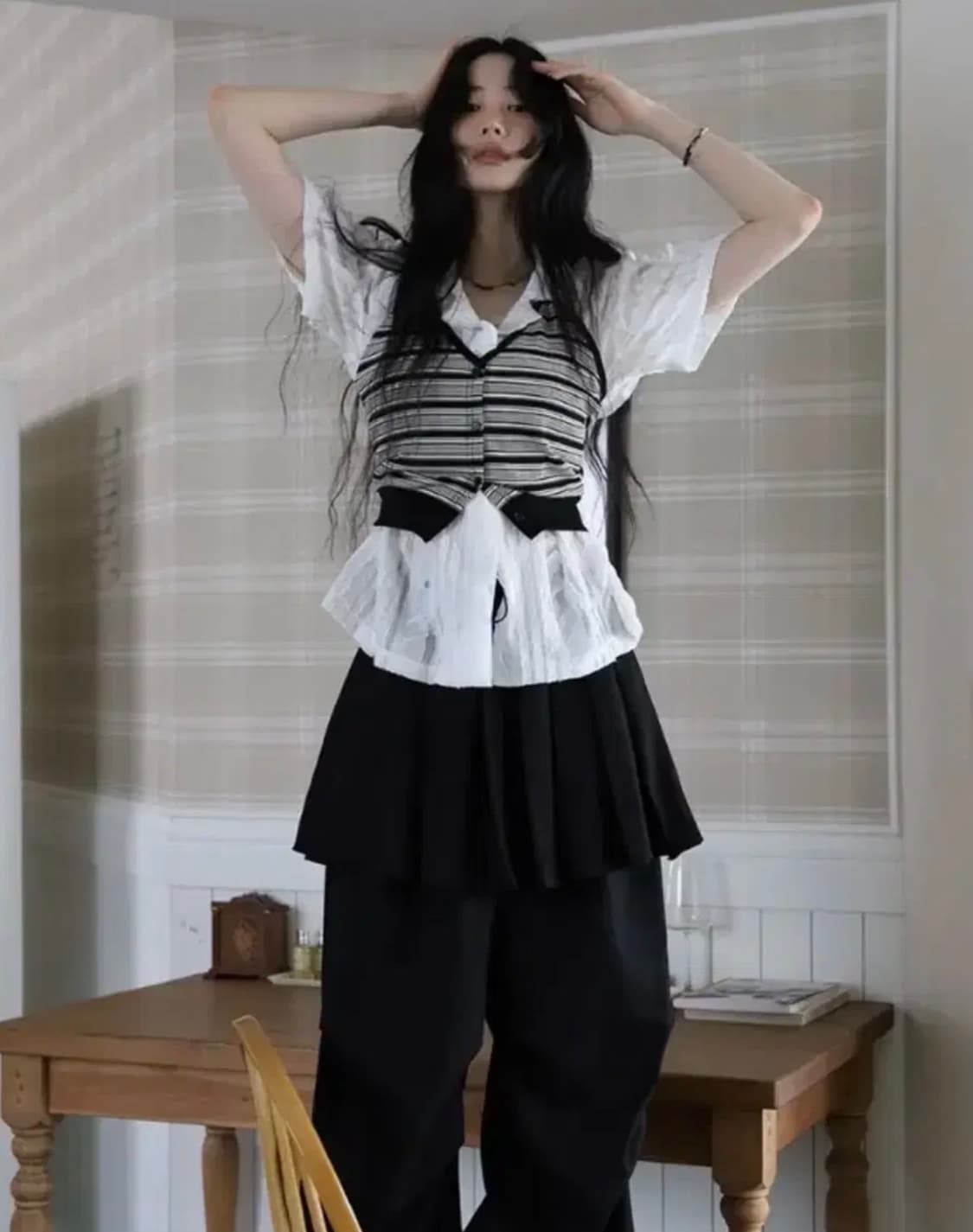 컬러인아이디 블라우스 나시세트 상품이미지1