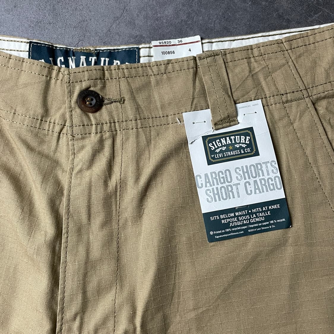 LEVI'S 리바이스 데드스탁 베이지 카고 하프 팬츠 A00774 상품이미지3