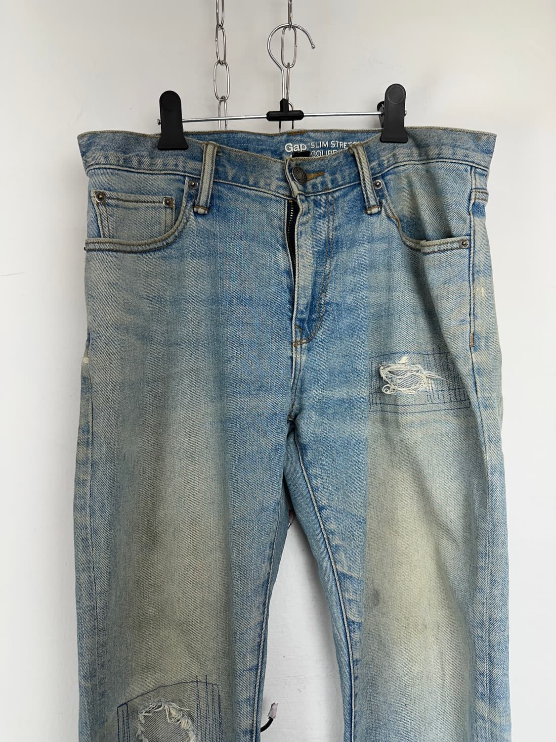 Gap Slim Straight Distressed Repair Deni 상품이미지5