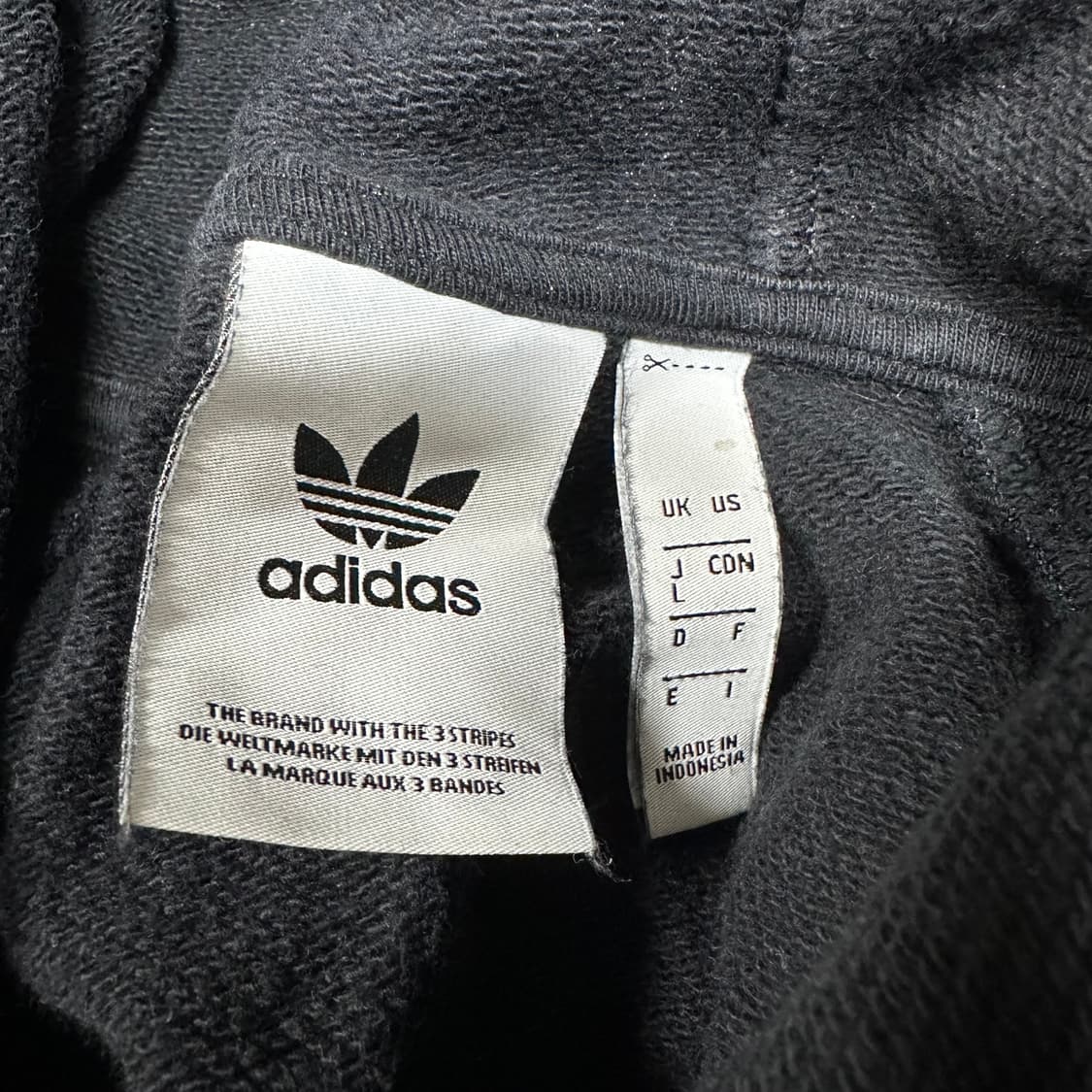 ✨ (바배) 아디다스 빅로고 블랙 후드티  상품이미지3