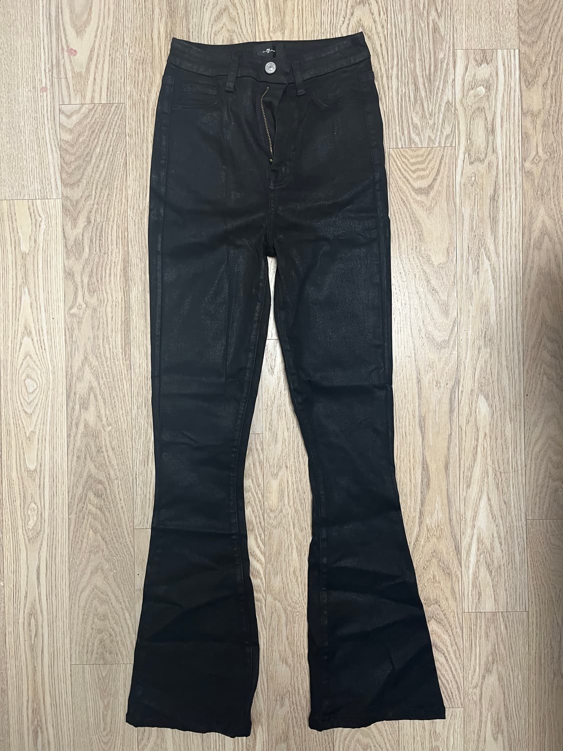 7 for all mankind 블랙 코팅 하이웨스트 부츠컷 데님 상품이미지2