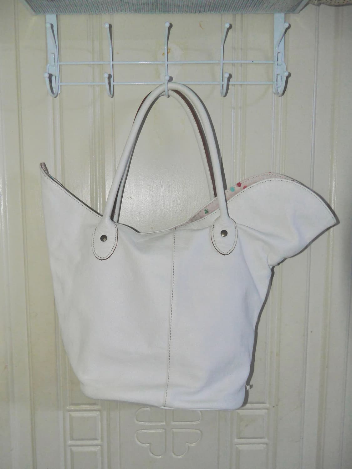 Leather bird tote bag 상품이미지5
