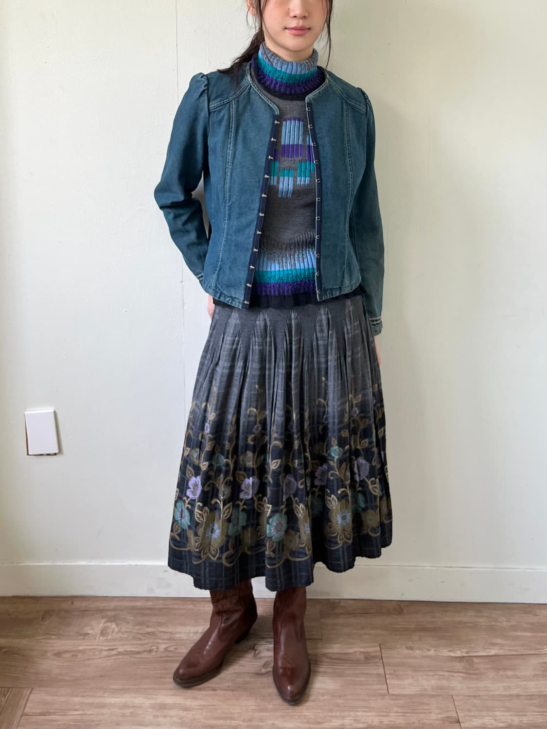 Zelal 후크 데님 자켓 상품이미지4