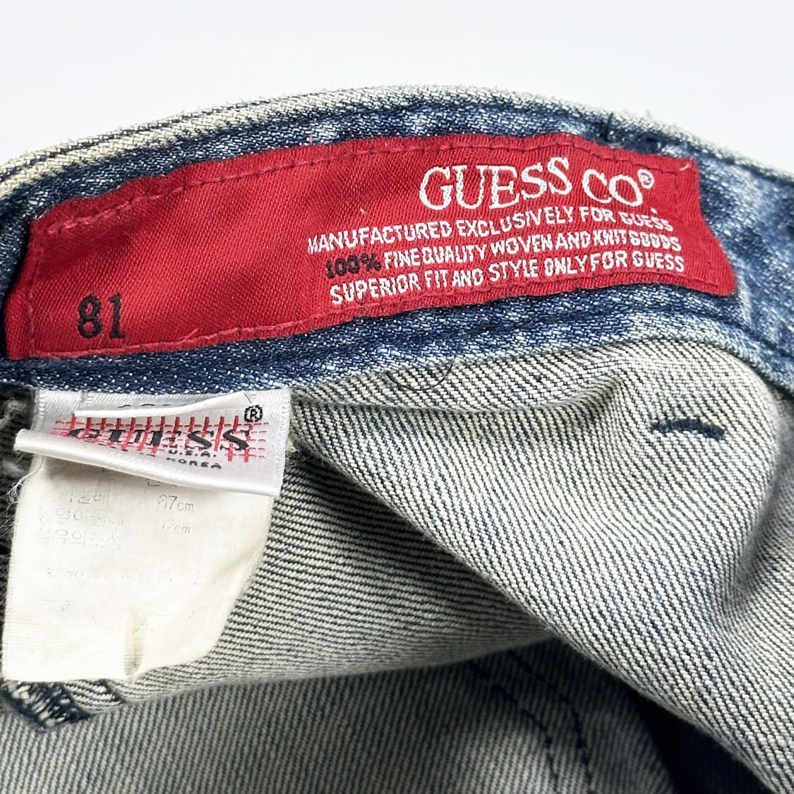 27 GUESS 게스 여성 로우라이즈 부츠컷 데님팬츠 상품이미지6