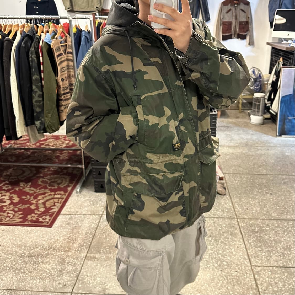 칼하트WIP 카모플라쥬 앤커 파카 상품이미지2