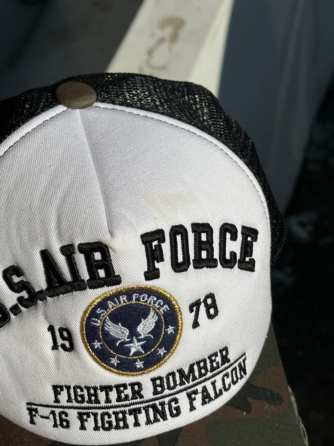 [F] 빈티지 에어포스 밀리터리 트러커 볼캡 모자 상품이미지7