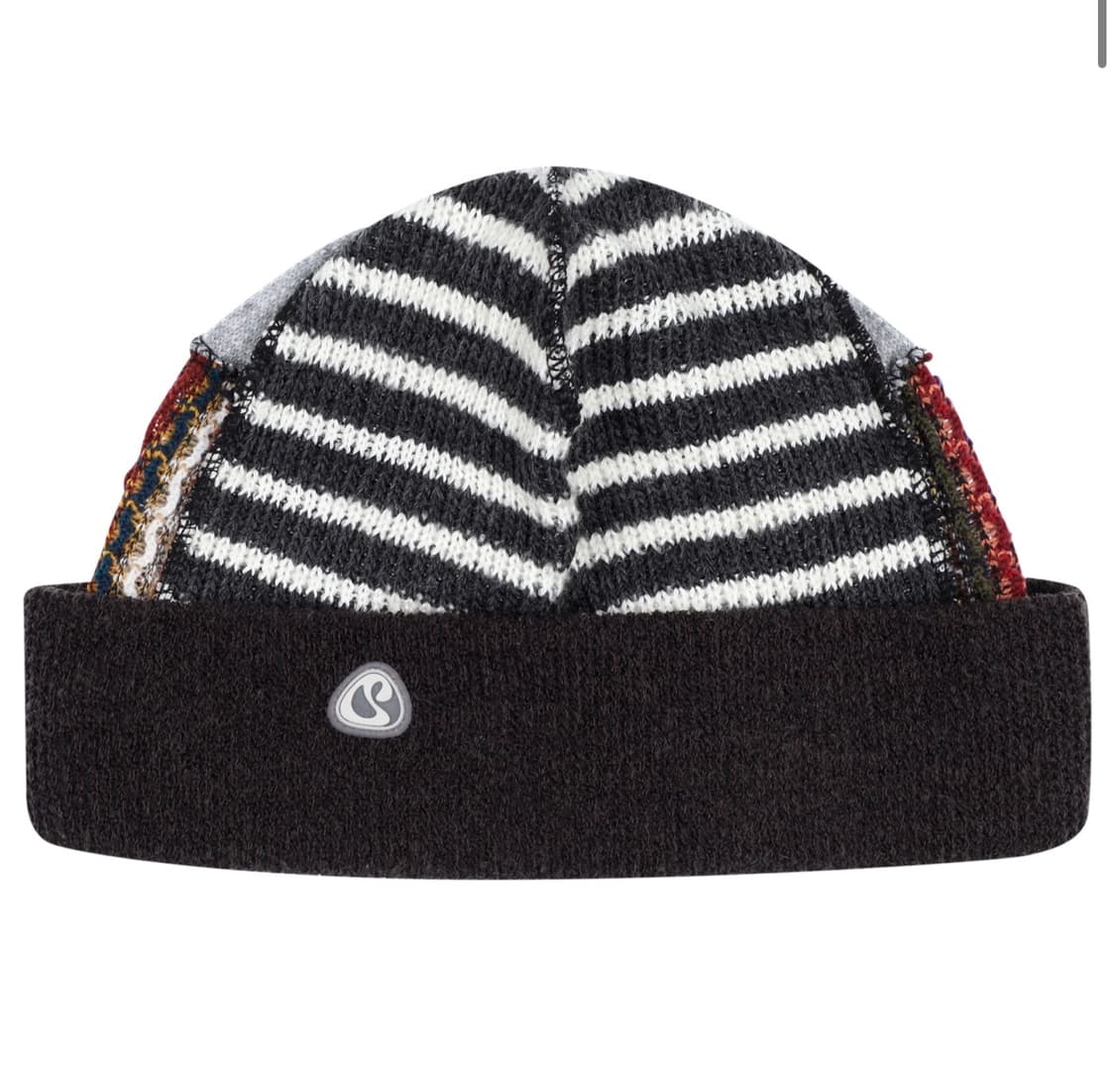 코이세이오 패치워크 비니 브라운 판매 상품이미지1