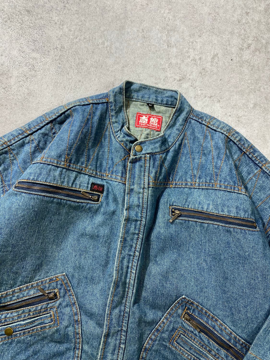 [M] 90s TOBI-YAKATA 크롭 데님 워크자켓 상품이미지2