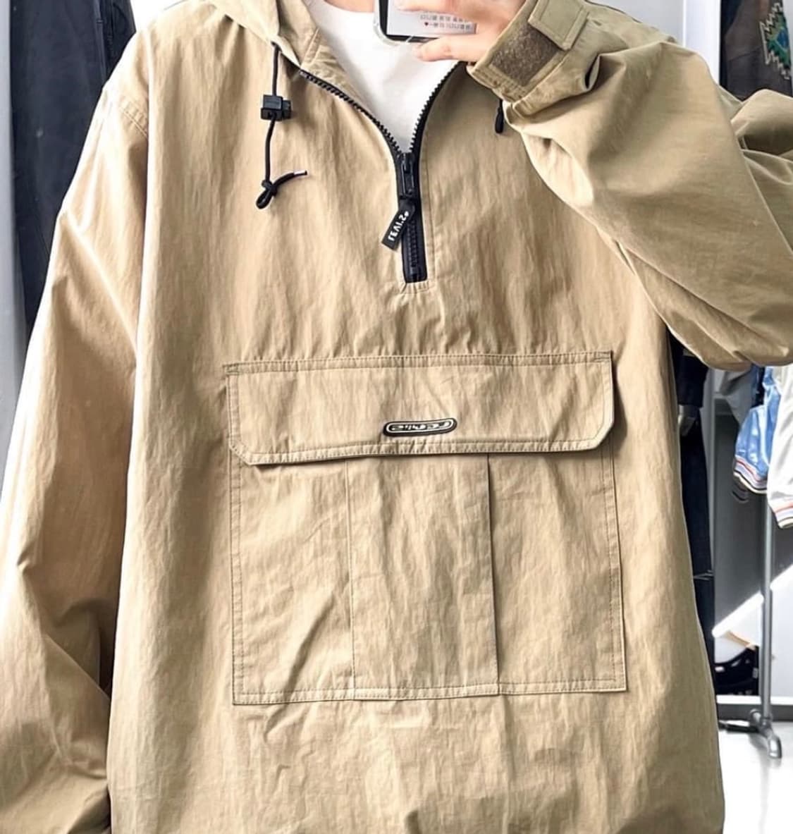 빈티지 90s 리바이스 캥거루 나일론 앤 코튼 아노락 L no 상품이미지3