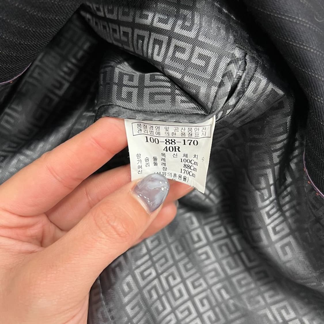 지방시 스트라이프 3버튼 블레이저 v0958 상품이미지7