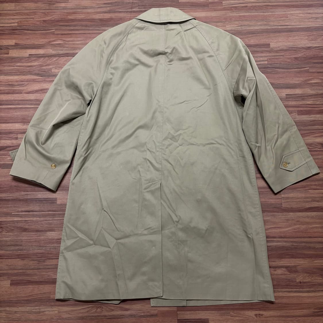 90s 빈티지 일본판 버버리 싱글 트렌치 코트 상품이미지2
