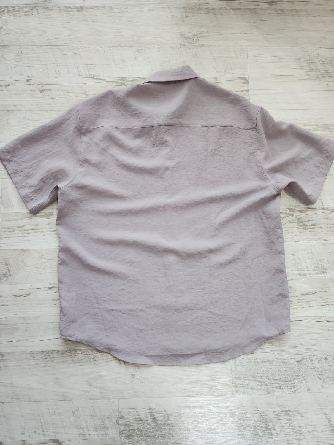 무신사 스탠다드 린넨라이크 오버핏 반팔 셔츠. M(100~105)사이즈 상품이미지2