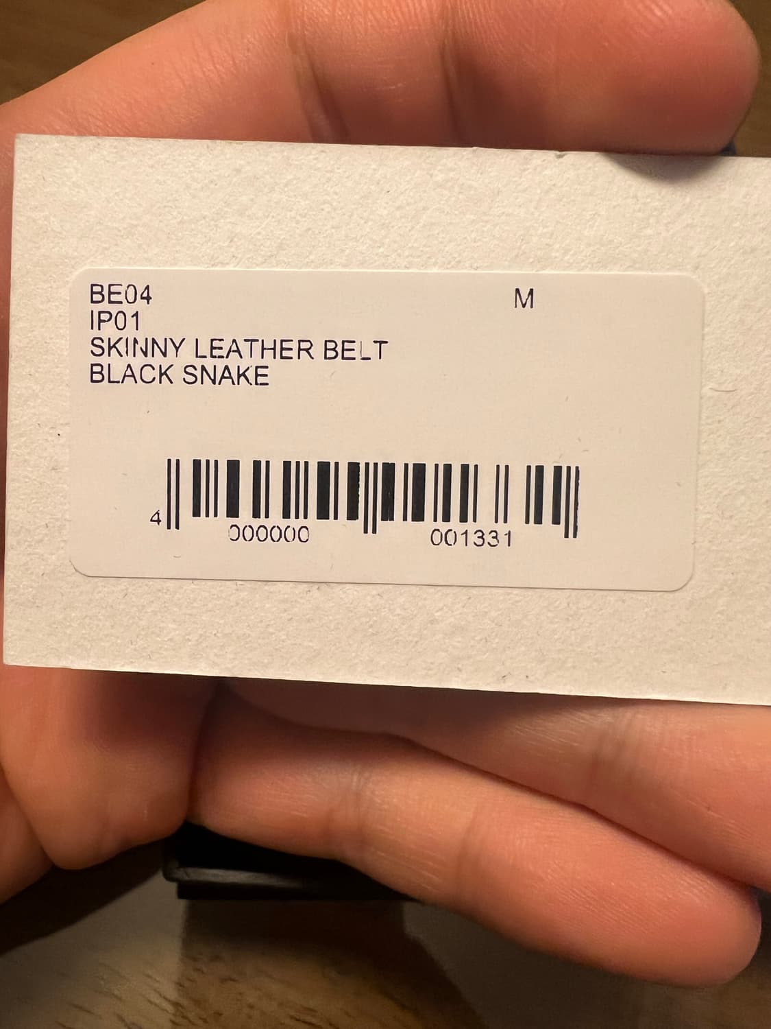 Ernest W. Baker skinny leather belt 상품이미지4