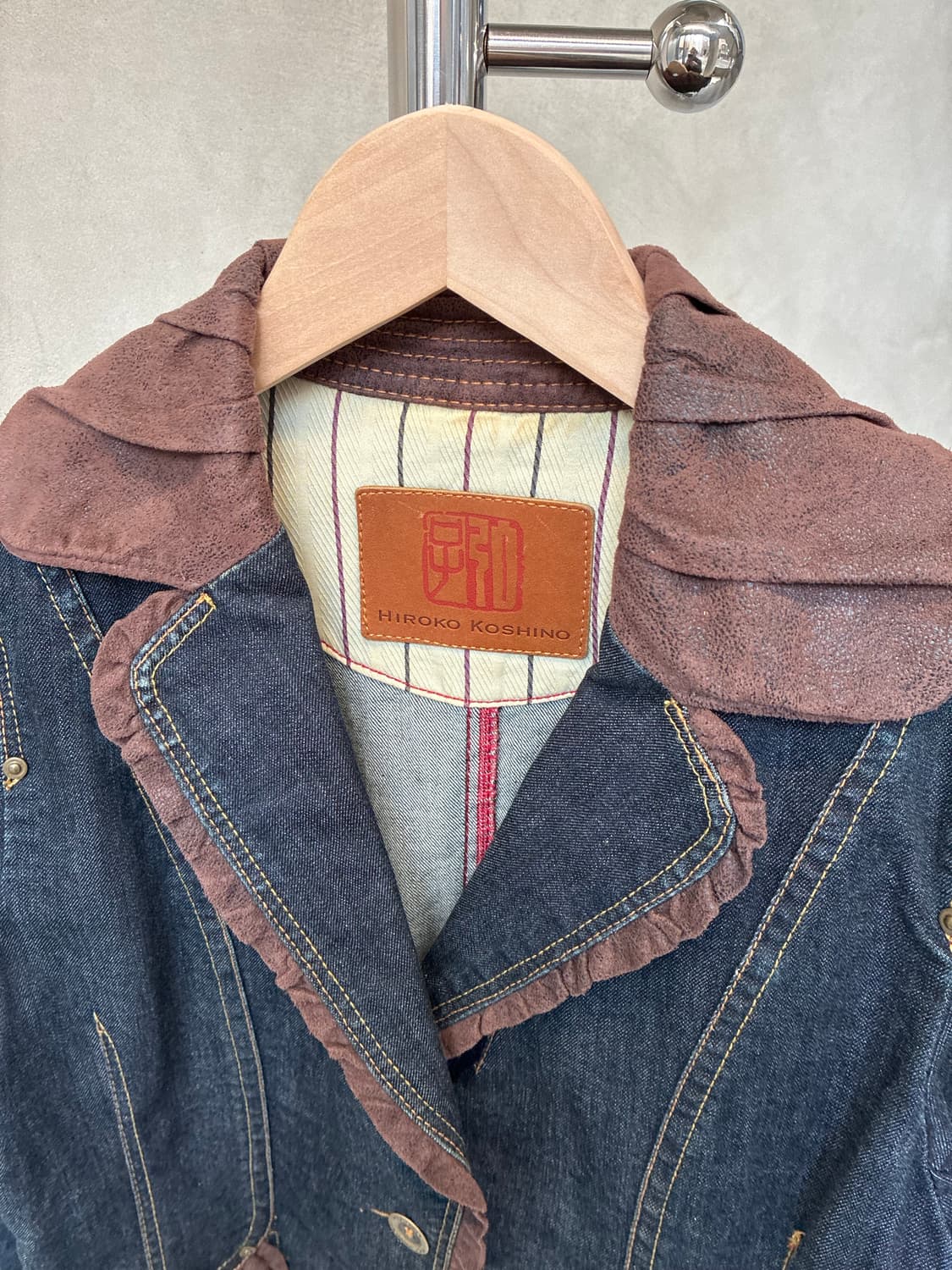 히로코 코시노 프릴 데님 자켓 상품이미지6