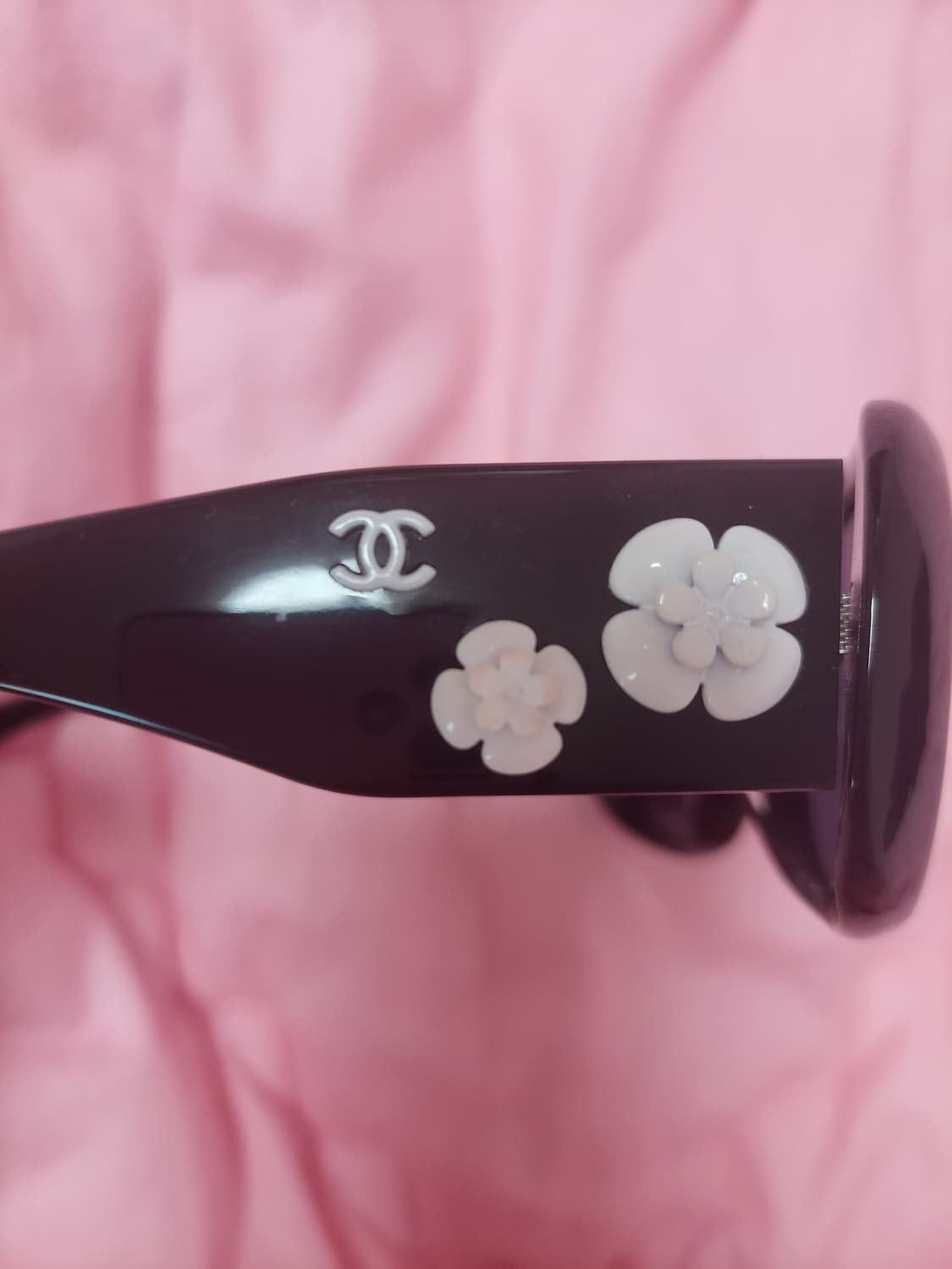 정품)급처상태좋음!샤넬 까멜리아 꽃 장식 로고 러블리 공주 선글라스 상품이미지6