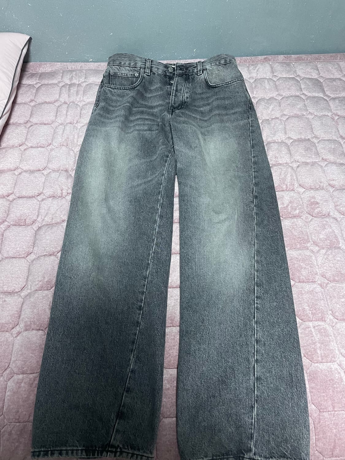 (30사이즈)선플라워 와이드 트위스트 데님 판매해요 상품이미지1