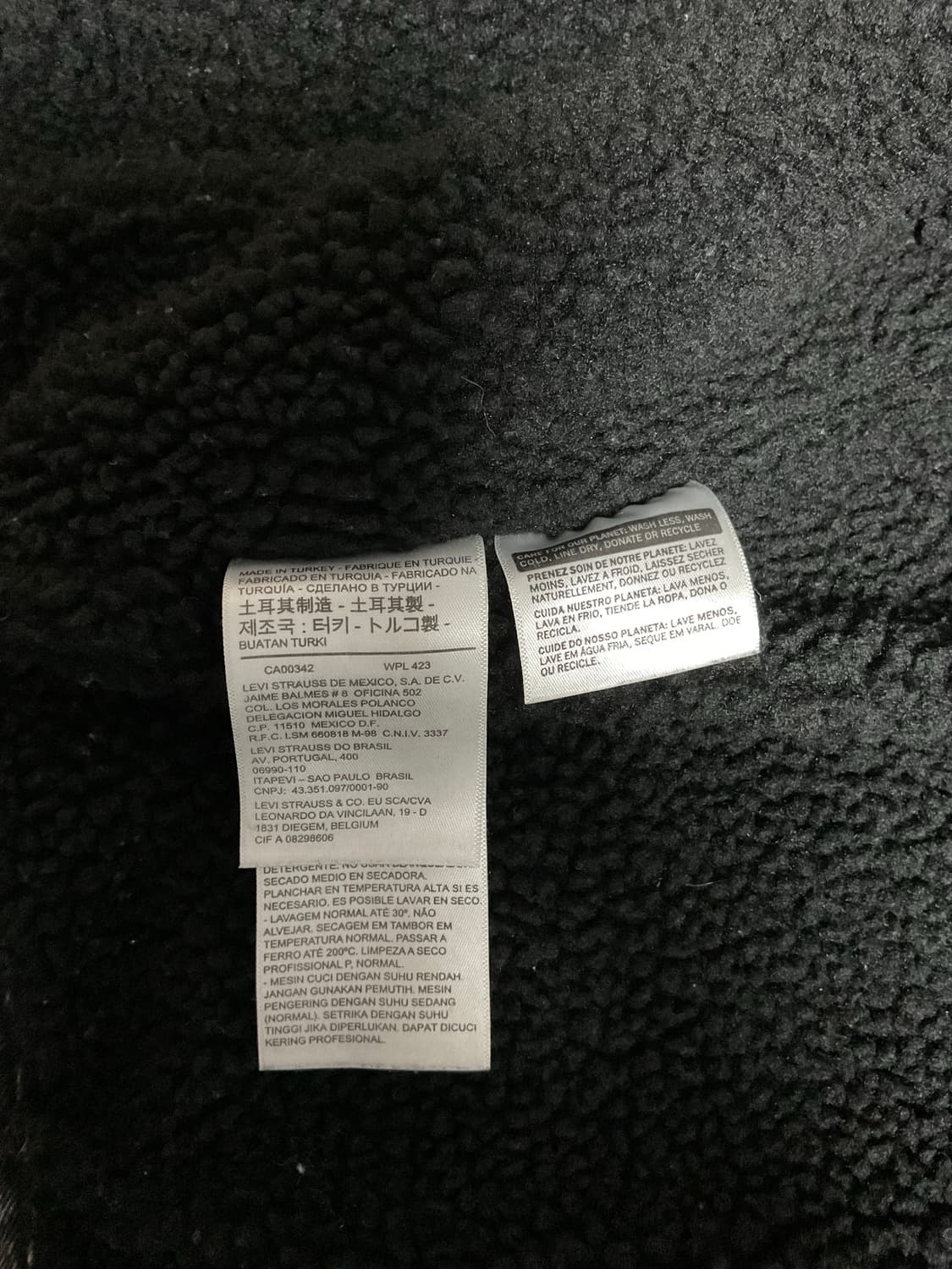 Fw16 리바이스 x 슈프림 쉐르파 트러커 자켓 M 상품이미지9