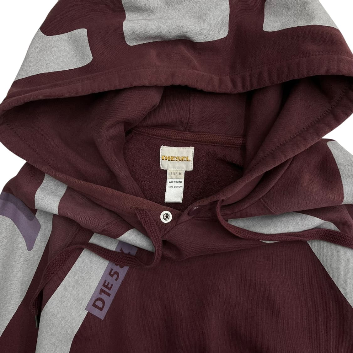 디젤 멀티패턴 딥로즈 후드 M 상품이미지5