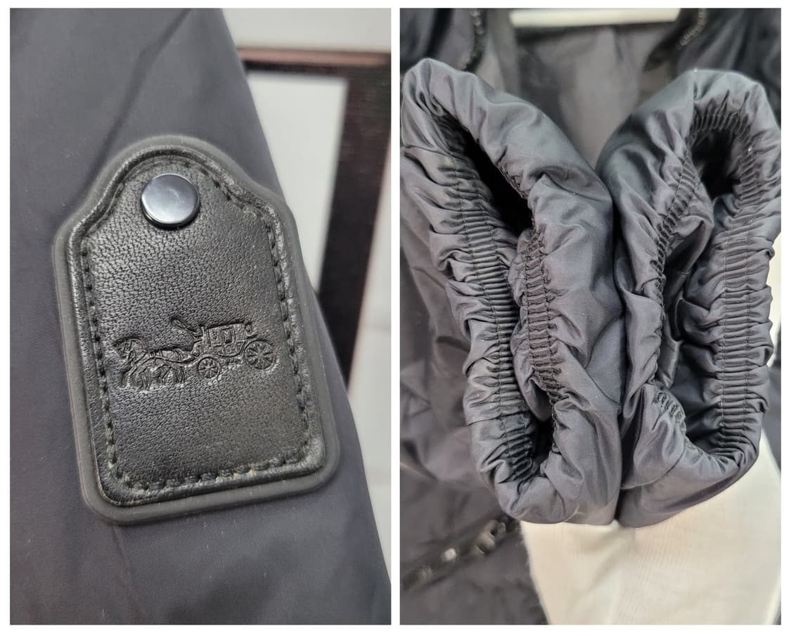 코치 덕다운 후드 숏 패딩 자켓 XS 55사이즈 새상품급 상품이미지7