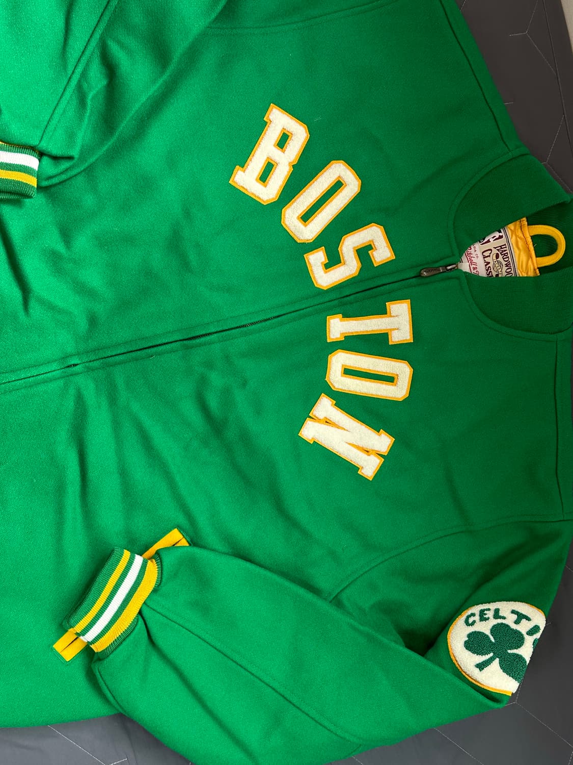 2XL) 미첼앤네스 보스턴셀틱스 바시티 자켓 상품이미지1