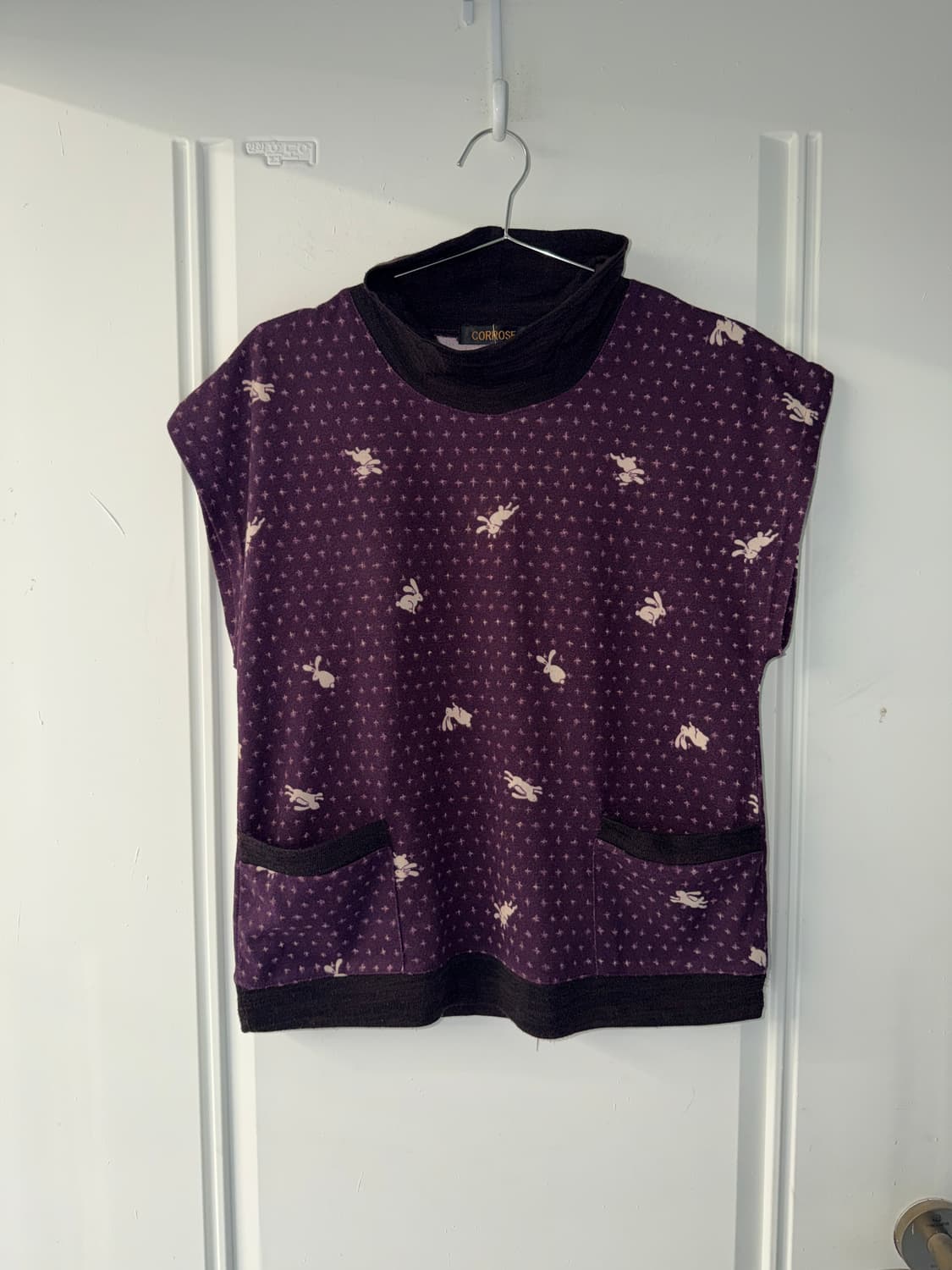 일본빈티지 퍼플레빗 레이어드 탑 상품이미지5