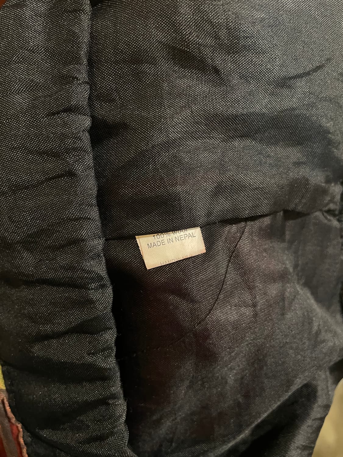 피스 다색 패치워크 그런지 워싱 나무단추 백팩 히피 모리 상품이미지8