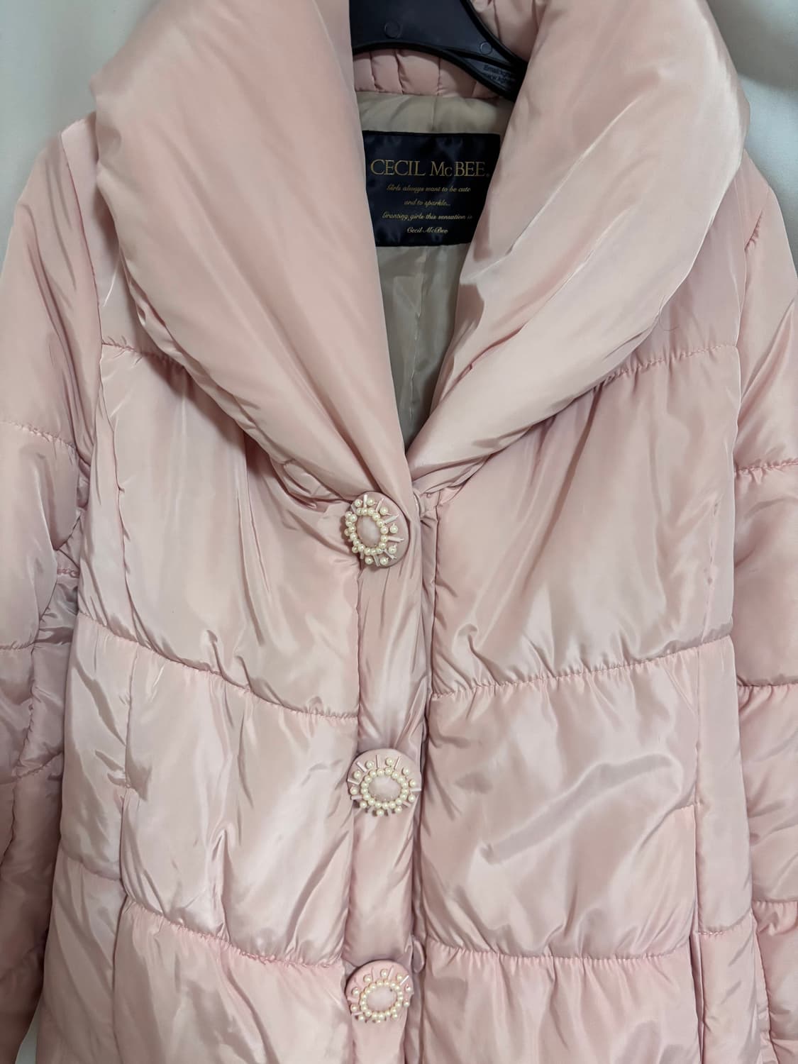 세실맥비 핑크 패딩 /로걀히메갸루스나계걸리양산형양지뢰 상품이미지3