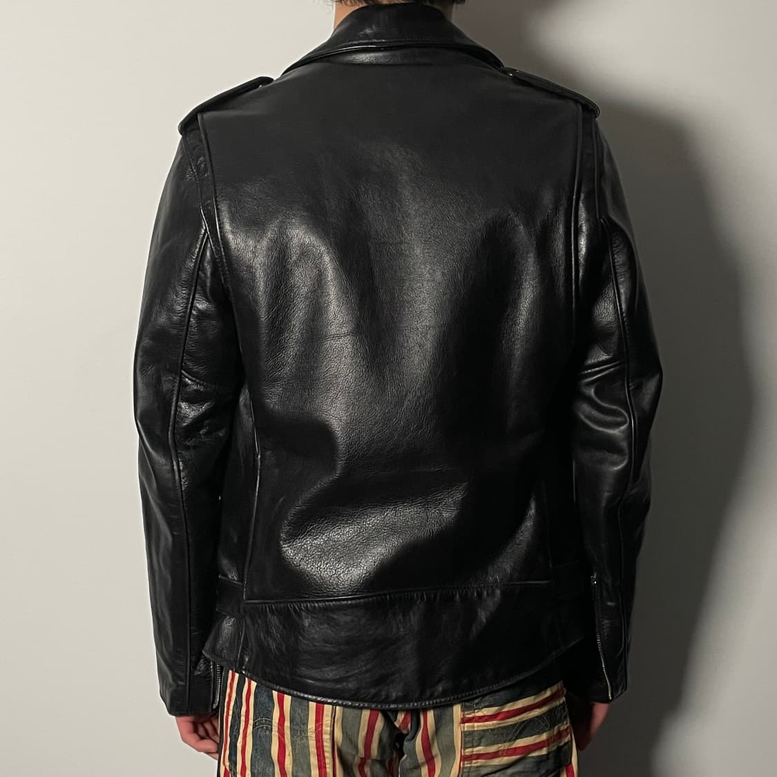 쇼트 X 디아프바인 626 리얼레더 라이더 자켓 (on.265)   상품이미지6