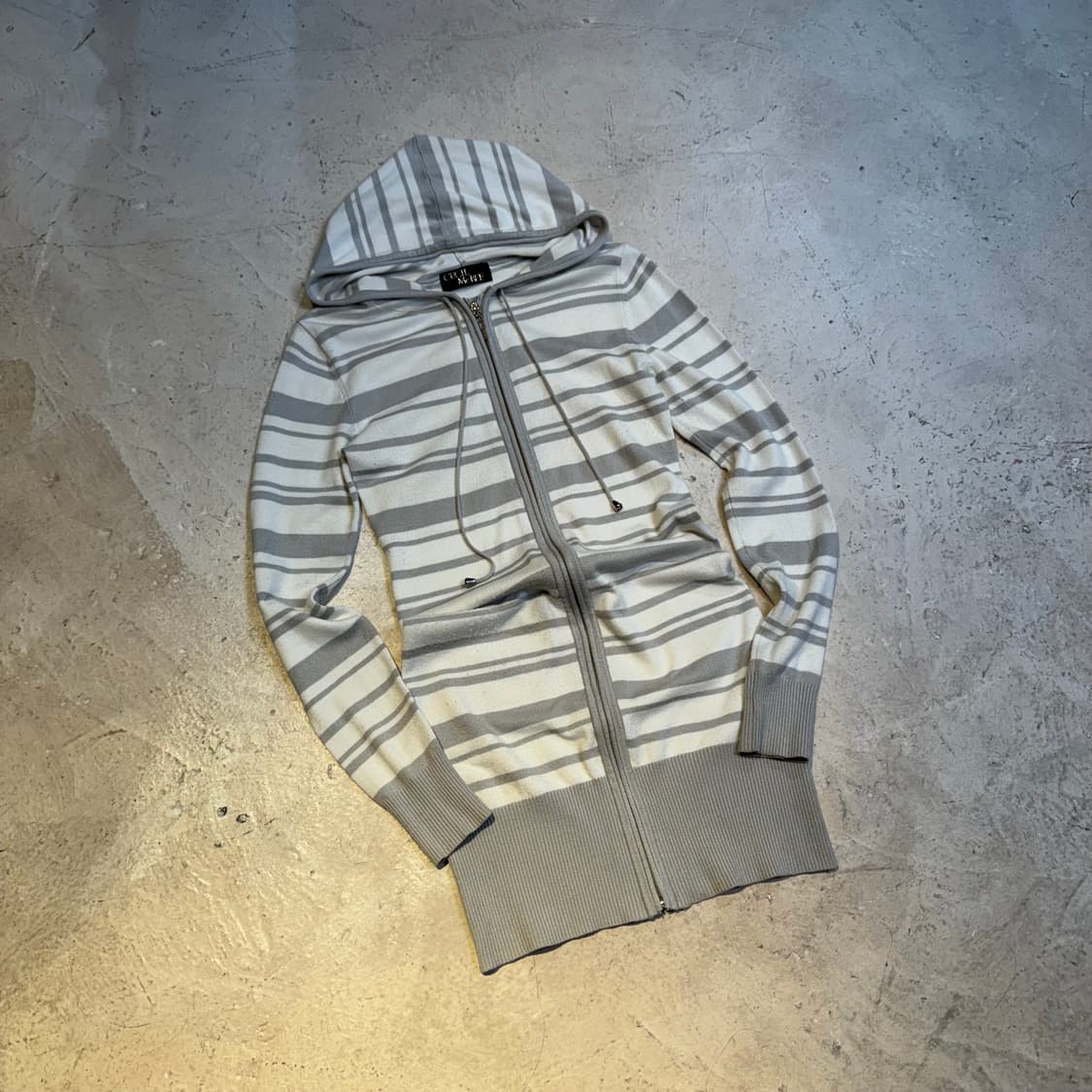 Cecil Mcbee 스트라이프 후드 원피스 집업 상품이미지1