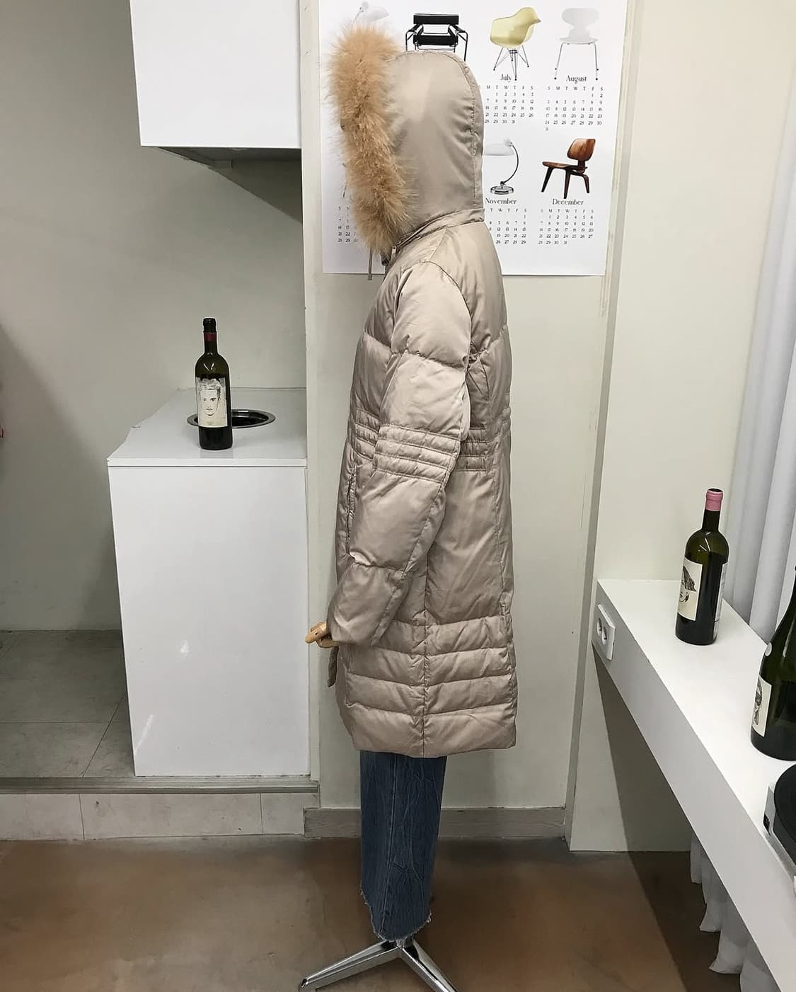 발망 은장 로고 후드 롱패딩 상품이미지9