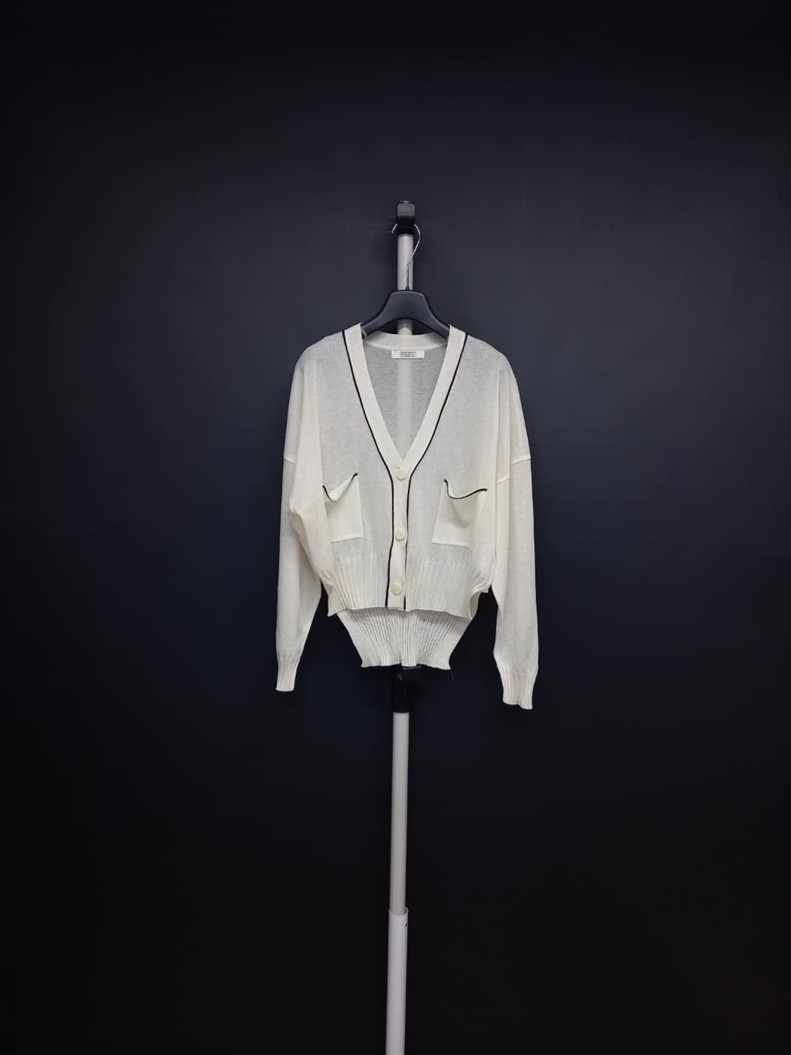 새 에고이스트 춘하추 폴리 언발 가디건 F 33-77 상품이미지1