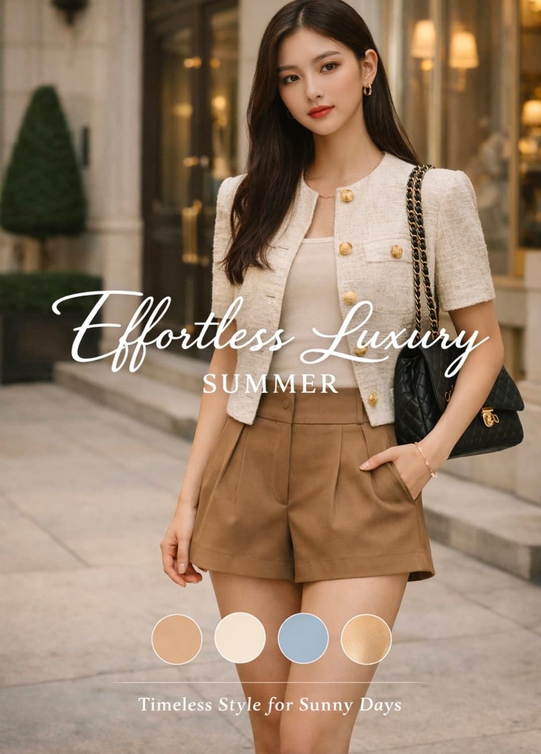 leshopBlack 여성 주름 정장 반바지 숏팬츠 70호 27 28 상품이미지8