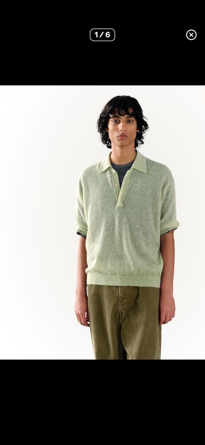 구매) 오라리 모헤어 폴로 4사이즈 구합니다 상품이미지1