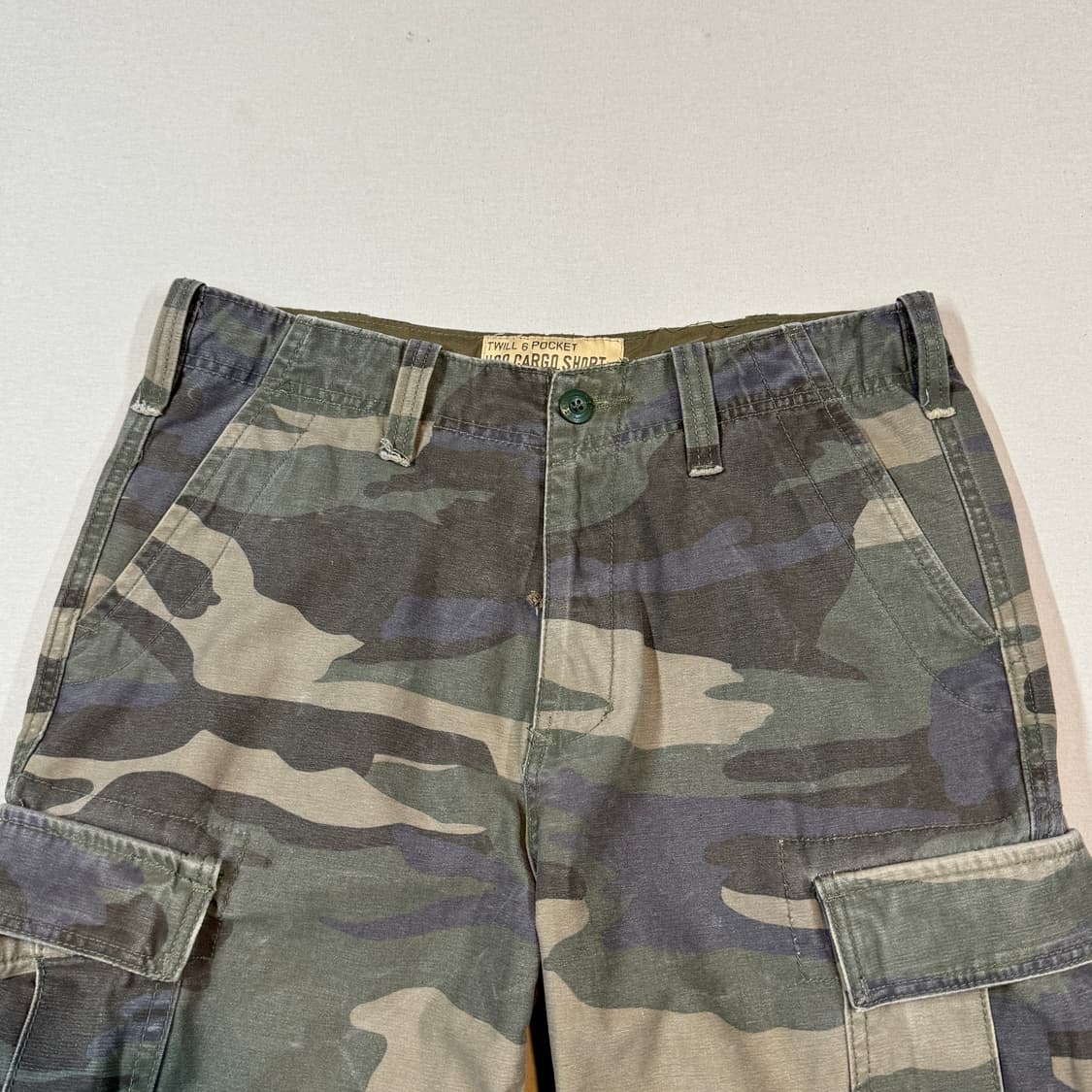 32inch) 빈티지 우드랜드 카모 카고 팬츠 반바지 버뮤다팬츠 상품이미지5