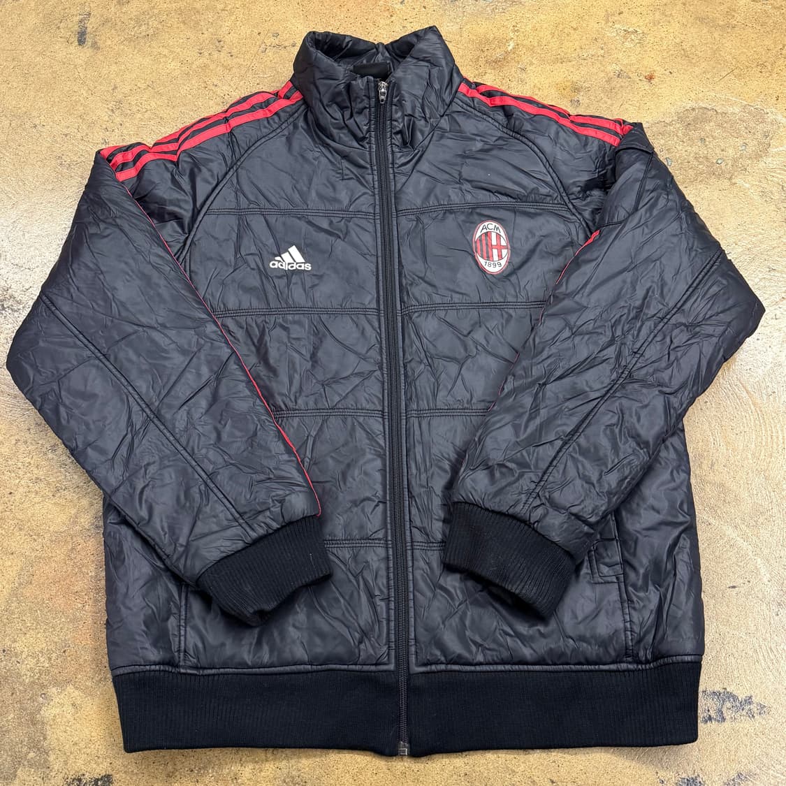 [정품/105] 아디다스 AC밀란 패딩 점퍼 블랙 b10 상품이미지2