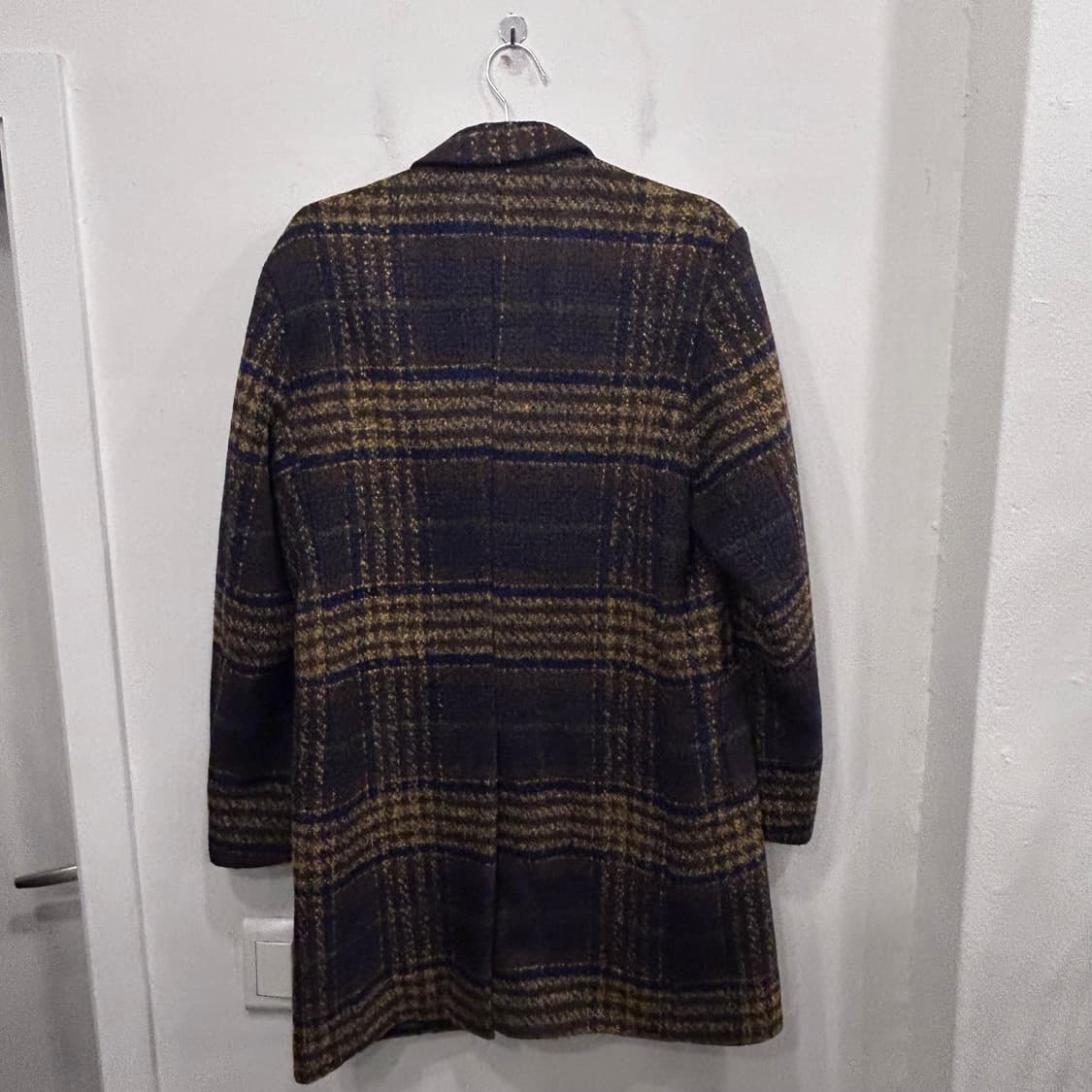 포맨이즘 울 모직 멀티컬러패턴 롱코트 상품이미지5